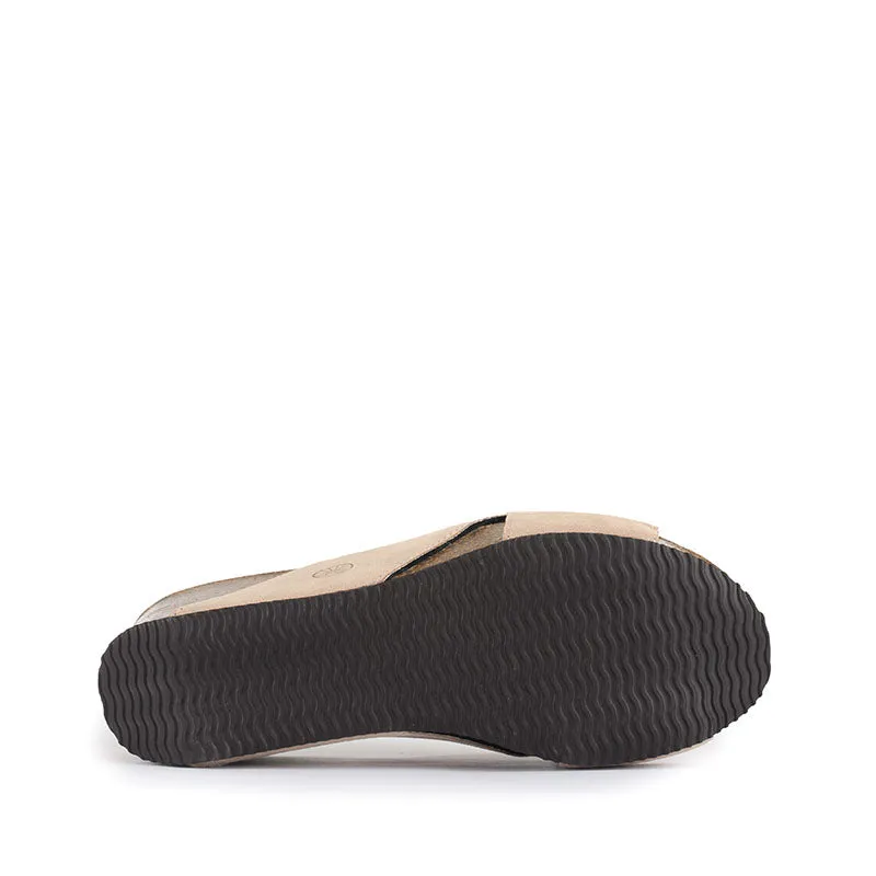 Inis - Vegan Wedge Crossover Slider - Natural