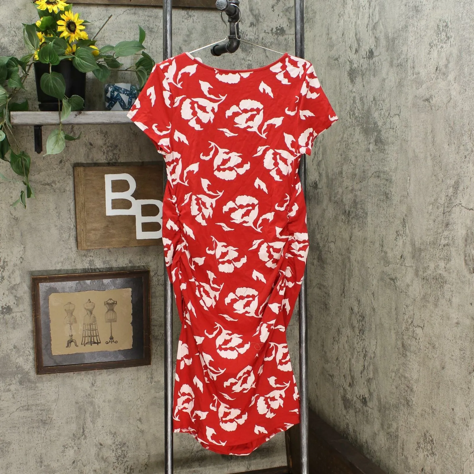 Isabel Maternity by Ingrid & Isabel Floral Print Short Sleeve T-Shirt Dress