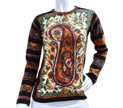 Jean Paul Gaultier Paisley Print Longsleeve