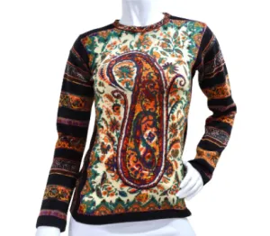 Jean Paul Gaultier Paisley Print Longsleeve