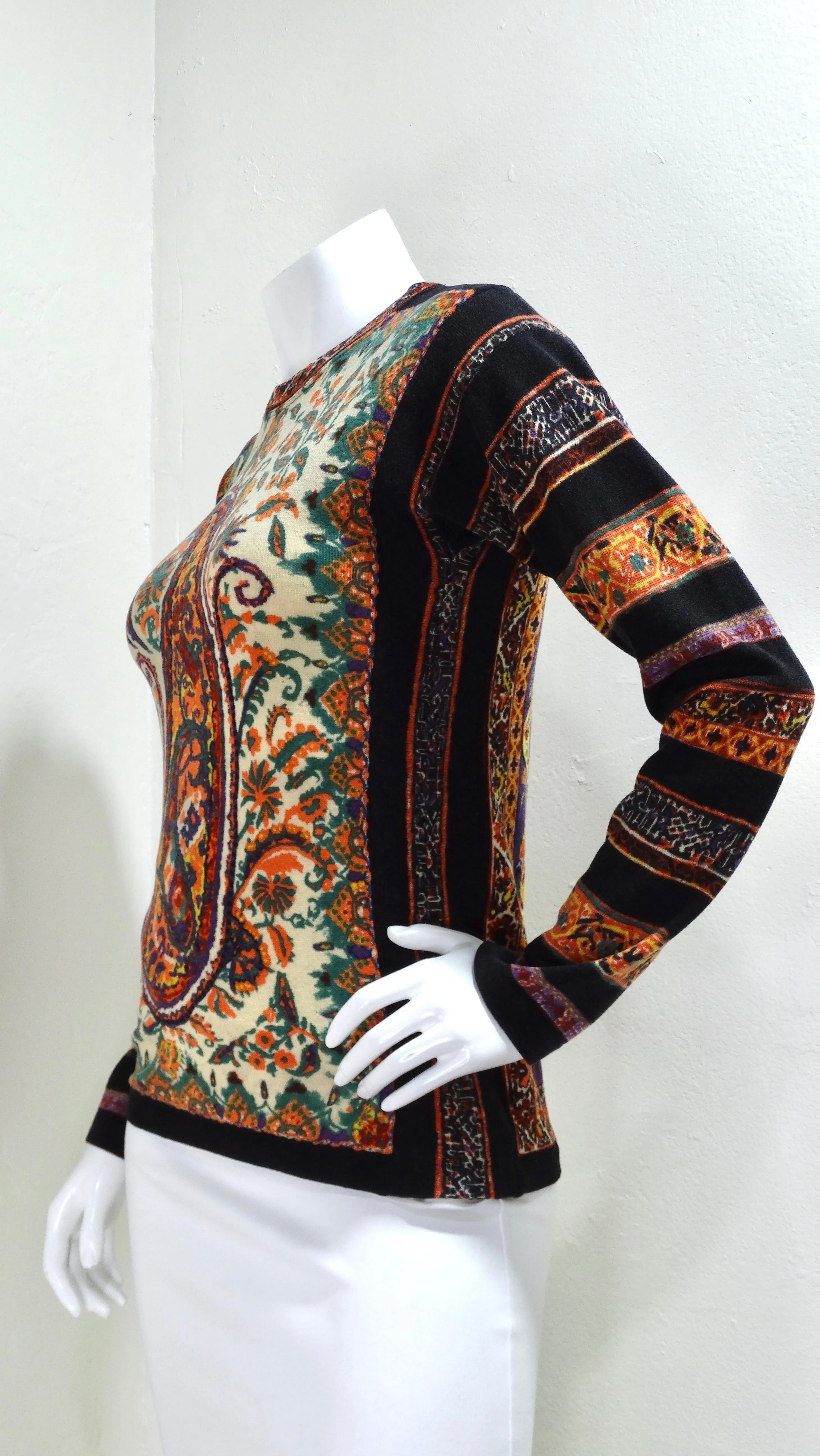 Jean Paul Gaultier Paisley Print Longsleeve