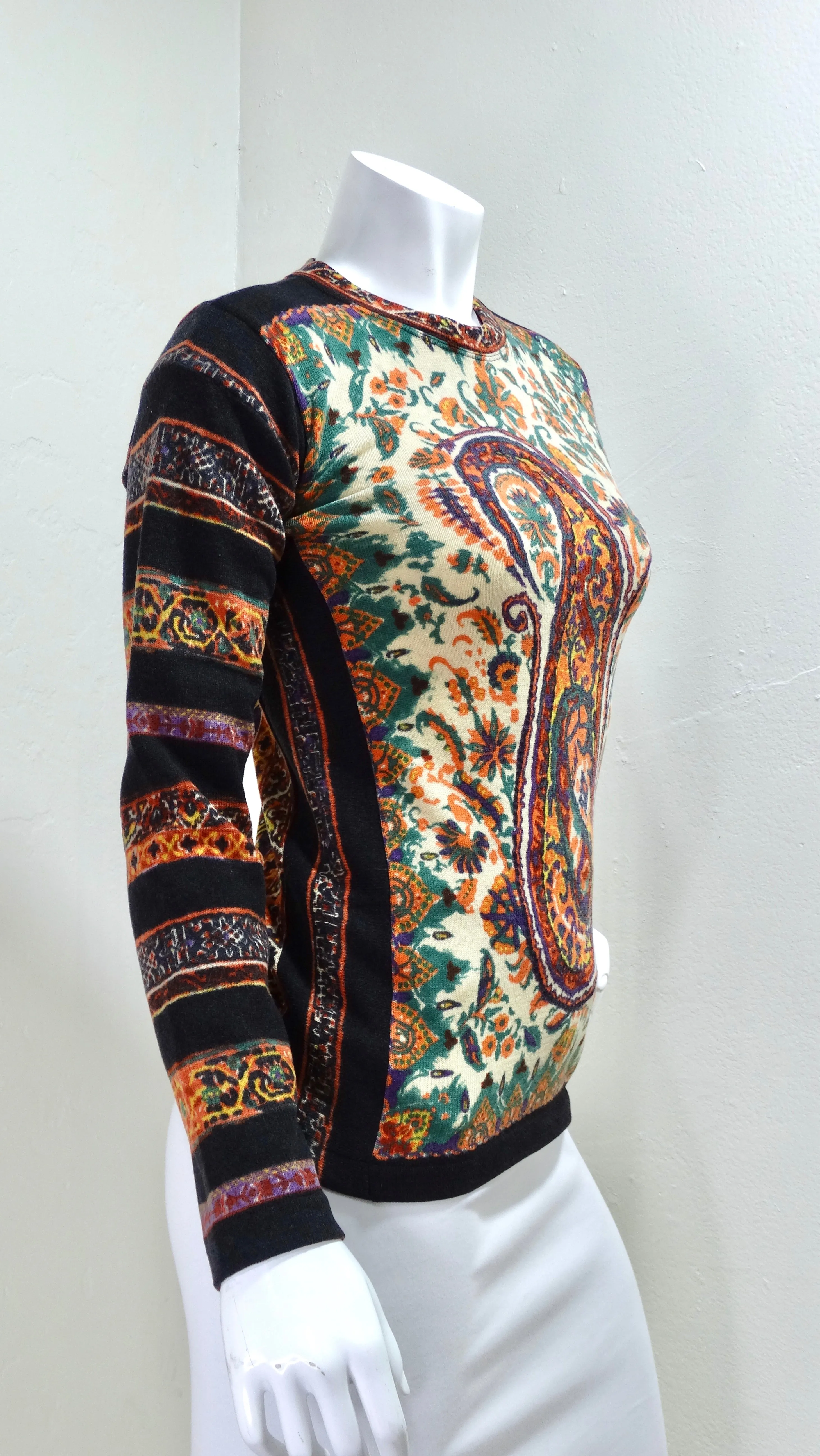 Jean Paul Gaultier Paisley Print Longsleeve
