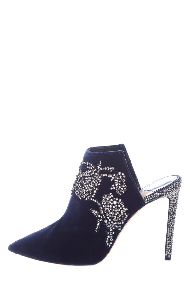 Jimmy Choo Navy Velvet Heels SZ 39.5