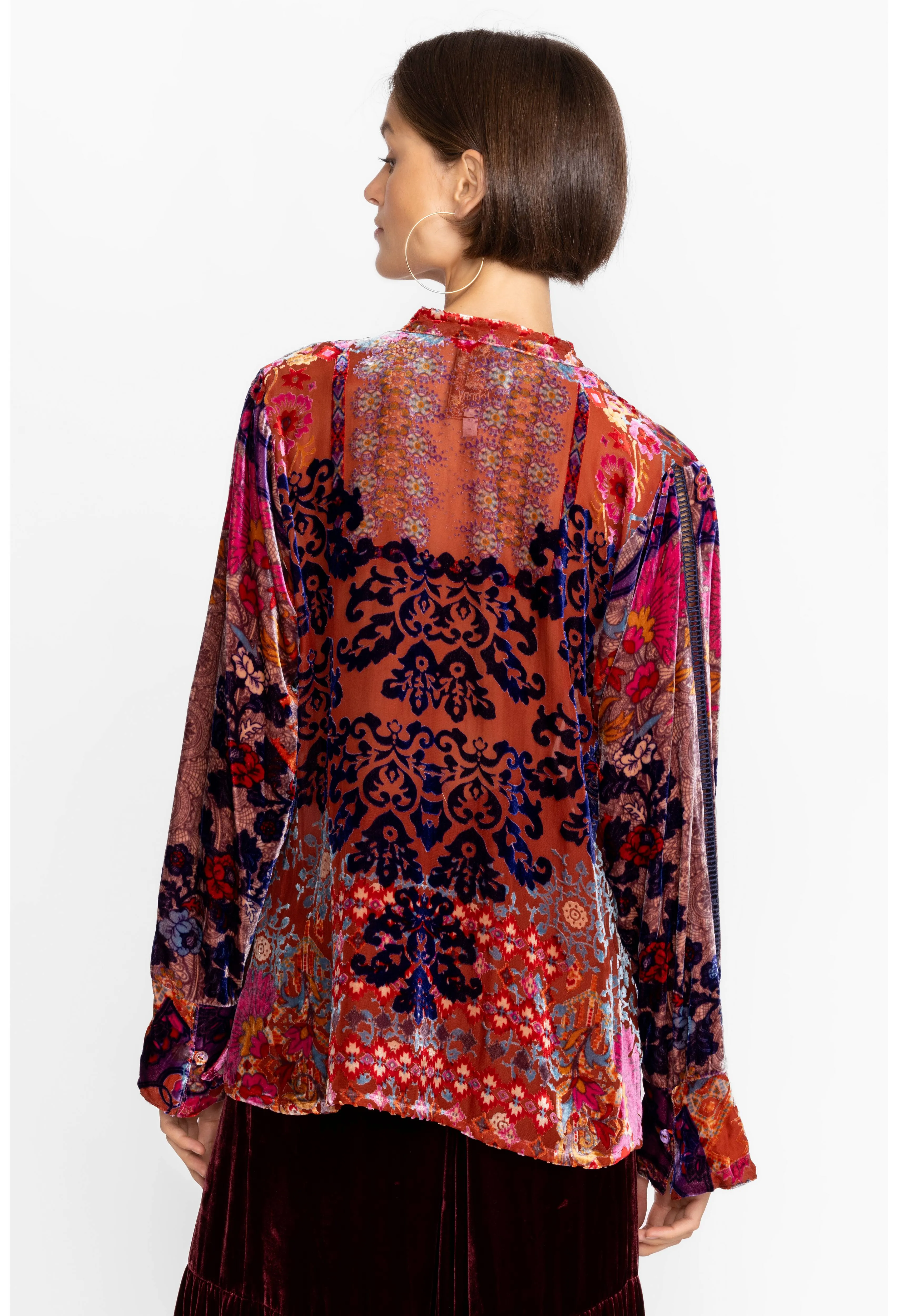 Johnny Was Syriah Burnout Enta Blouse - Multi