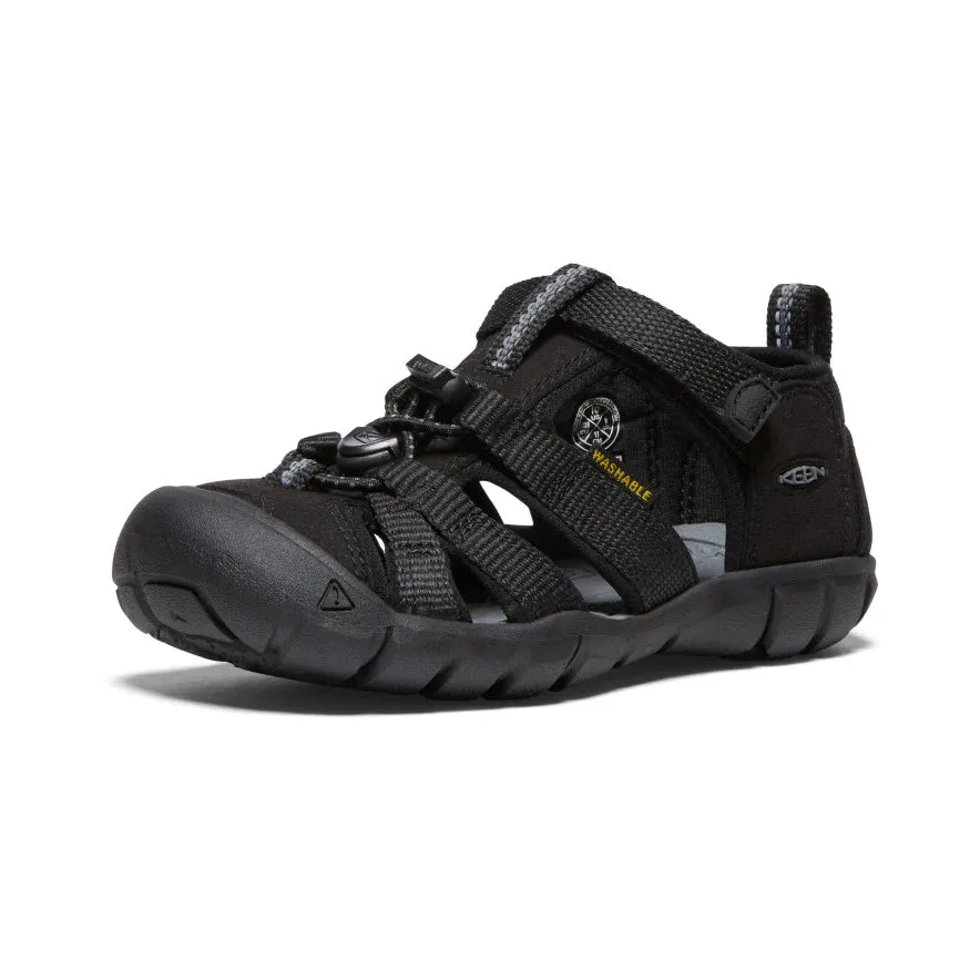 KEEN Little Kids' Seacamp II CNX (Black/Grey)