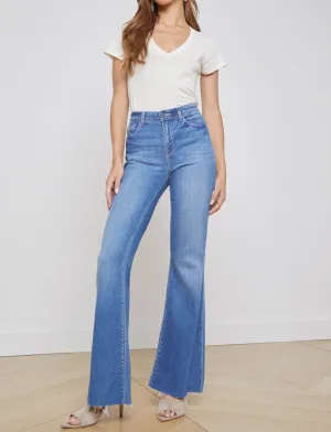 L'Agence - Sera Sneaker Flare Jean - Bordello