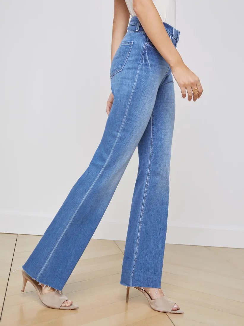 L'Agence - Sera Sneaker Flare Jean - Bordello