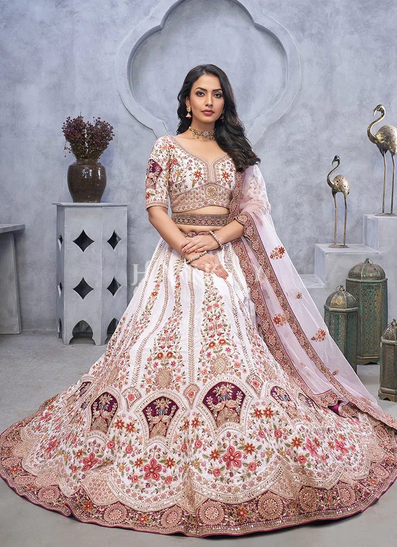 Lavender Purple Bridal Lehenga Choli