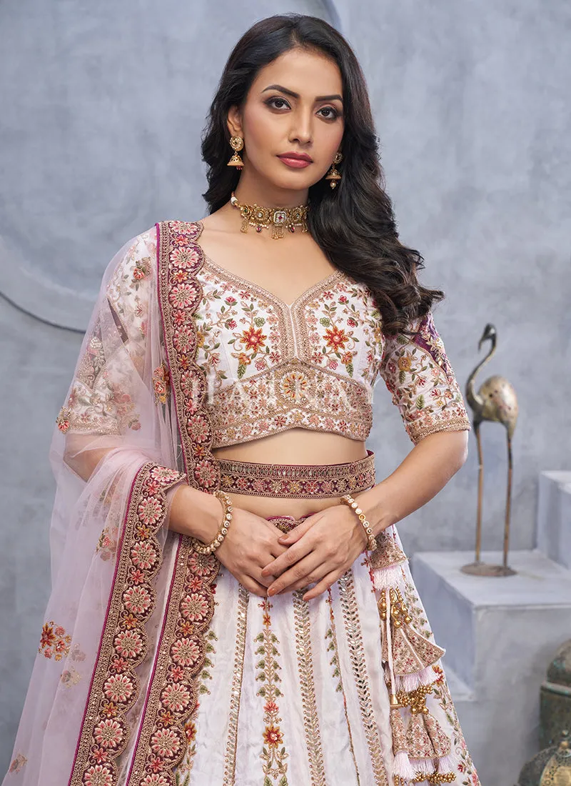 Lavender Purple Bridal Lehenga Choli