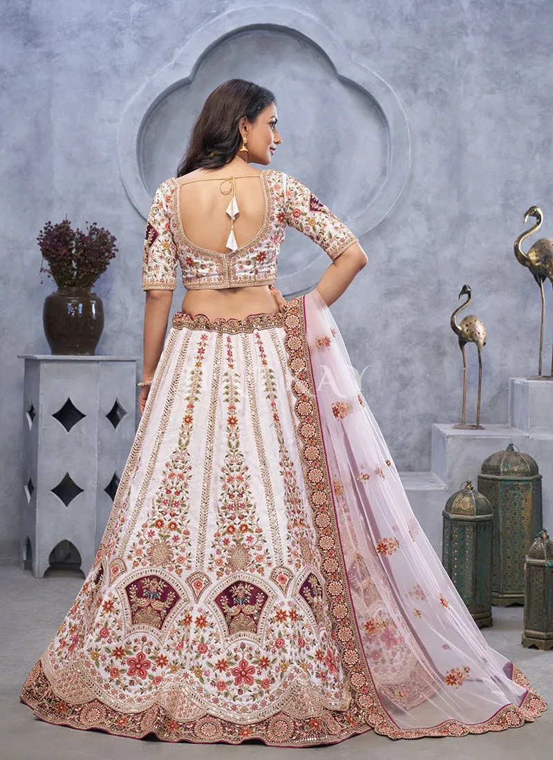 Lavender Purple Bridal Lehenga Choli