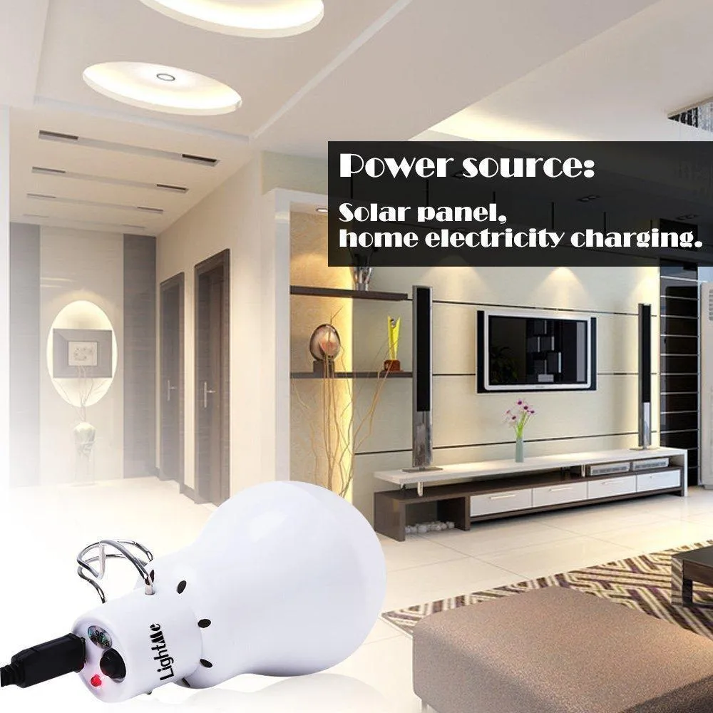 Led Bulb With Solar Energy - New Useful Energy Conservation For Home and Outdoor