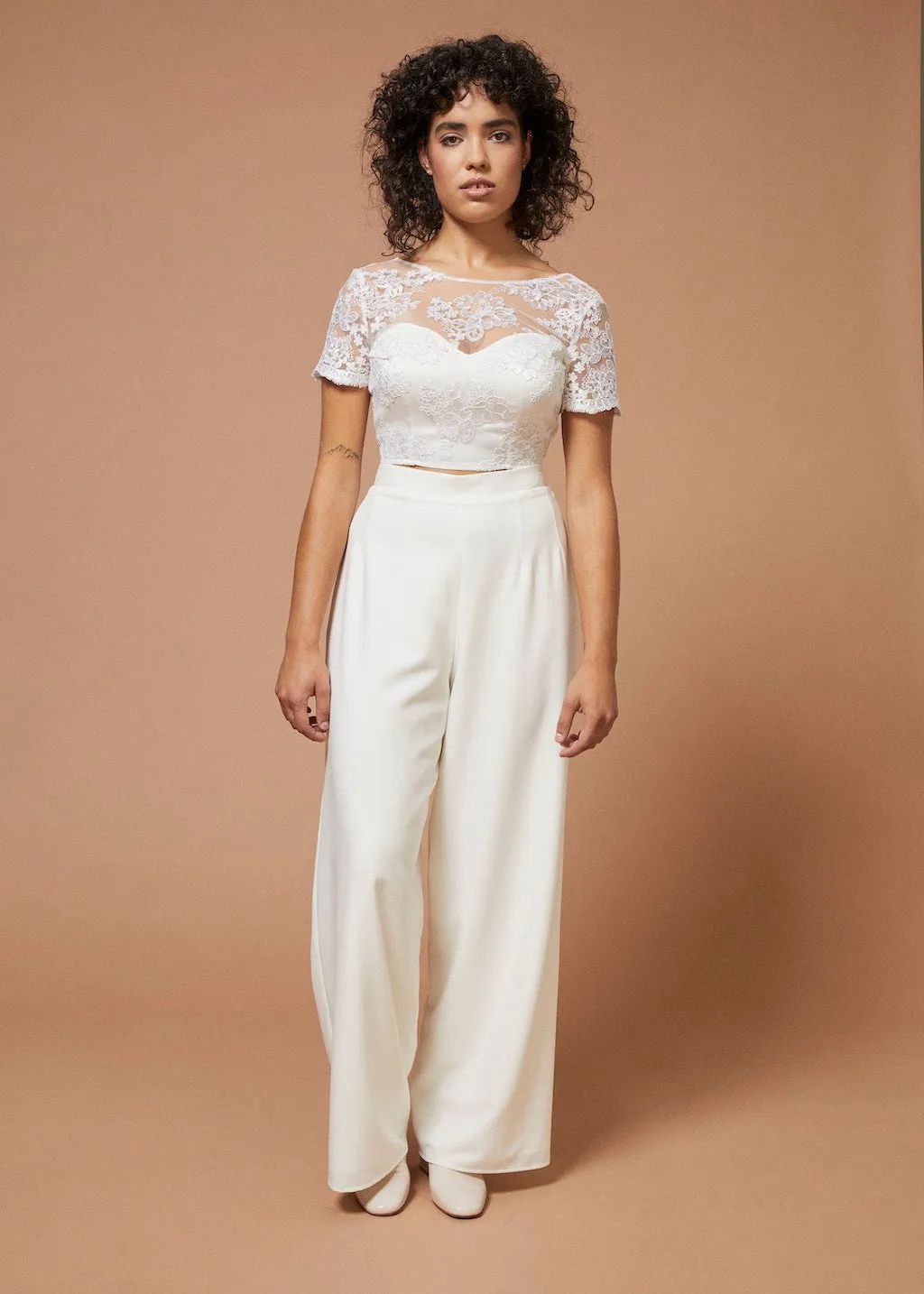 Les Marquis | Open Back Lace Bridal Top