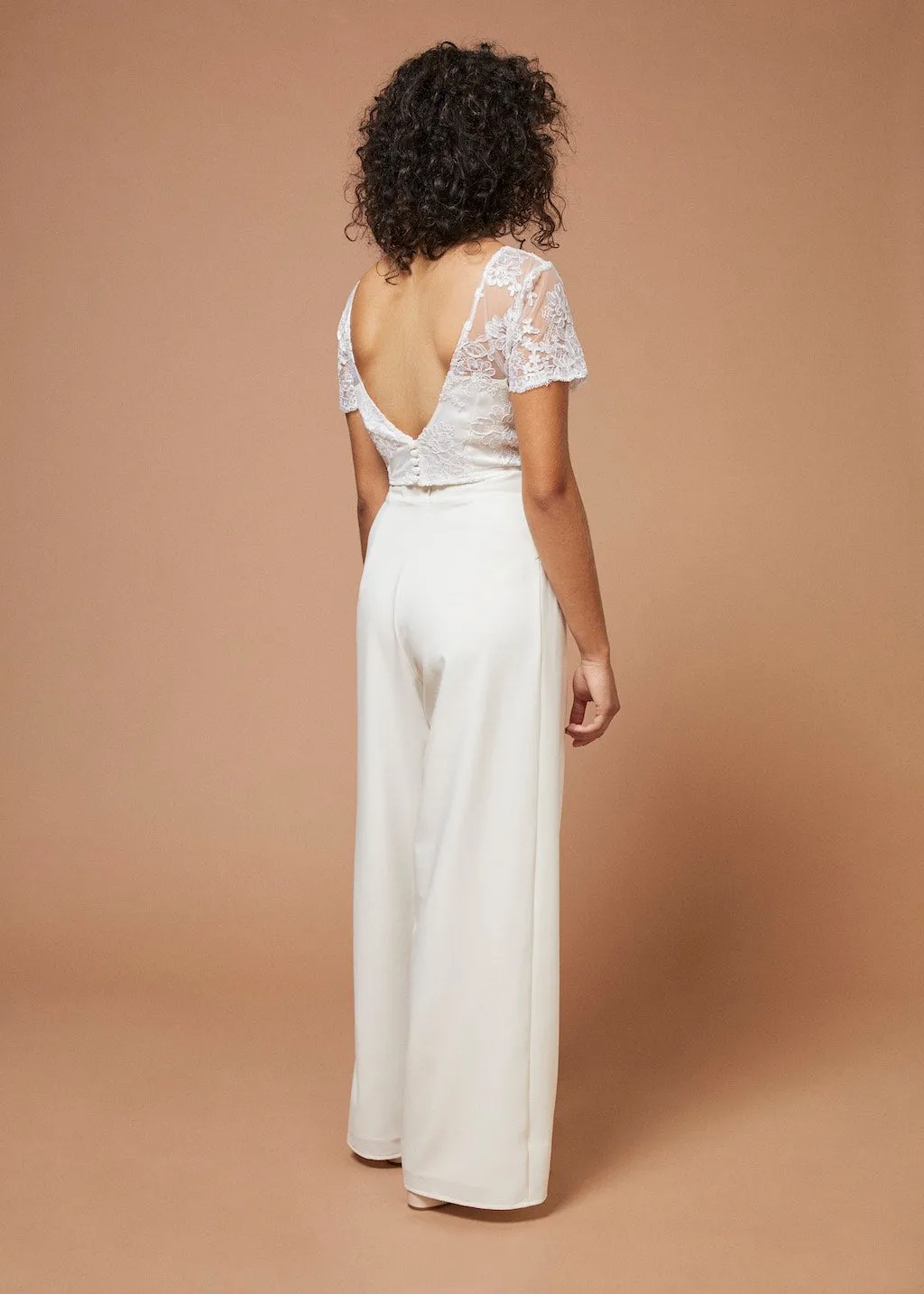 Les Marquis | Open Back Lace Bridal Top