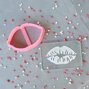 Lips Cookie Cutter & Debosser Set