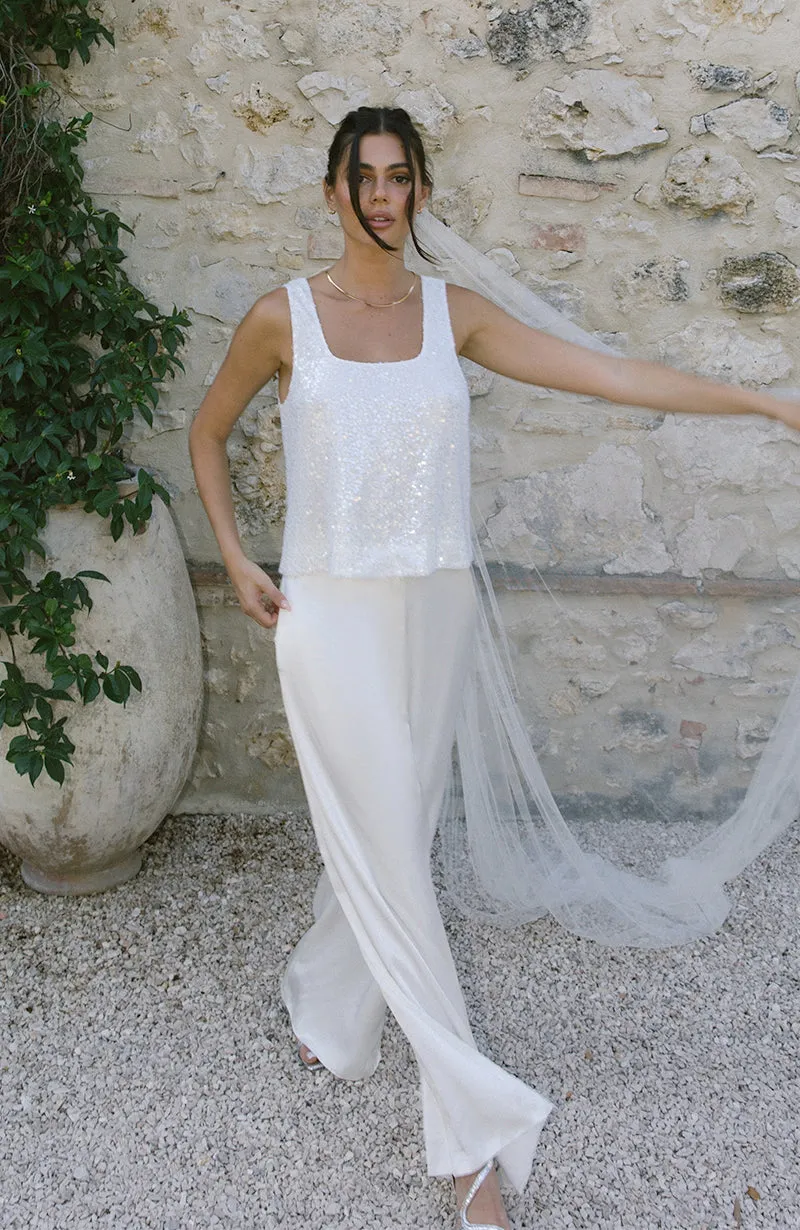 Lulu Bridal High Waisted Trouser