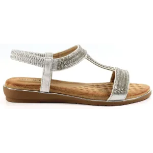 Lunar Esta Silver Sandals