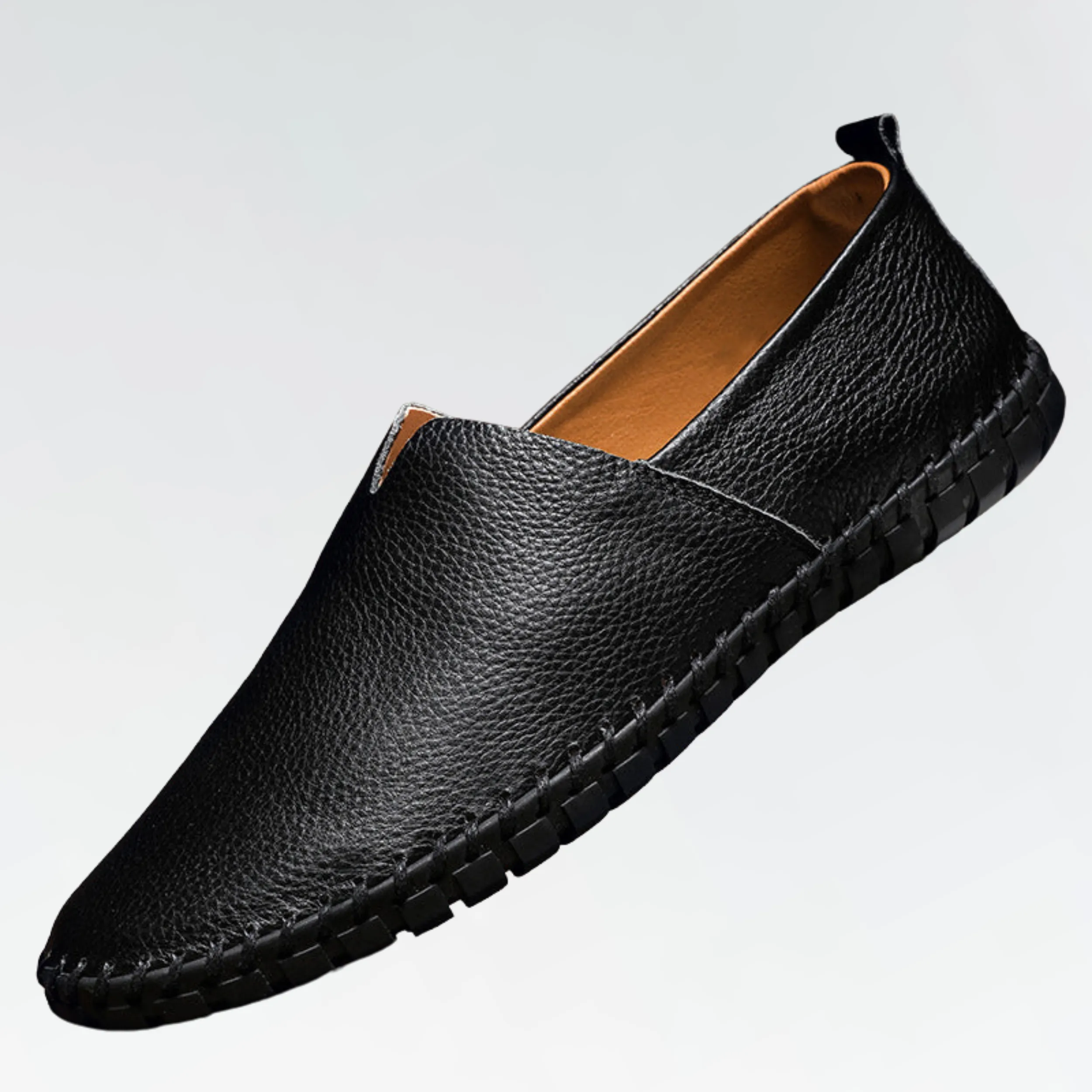 LuxeStride™ | Men's Genuine Leather Slip-On Loafers | Comfortable, Durable, and Stylish Design
