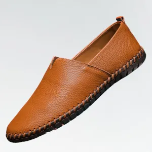 LuxeStride™ | Men's Genuine Leather Slip-On Loafers | Comfortable, Durable, and Stylish Design