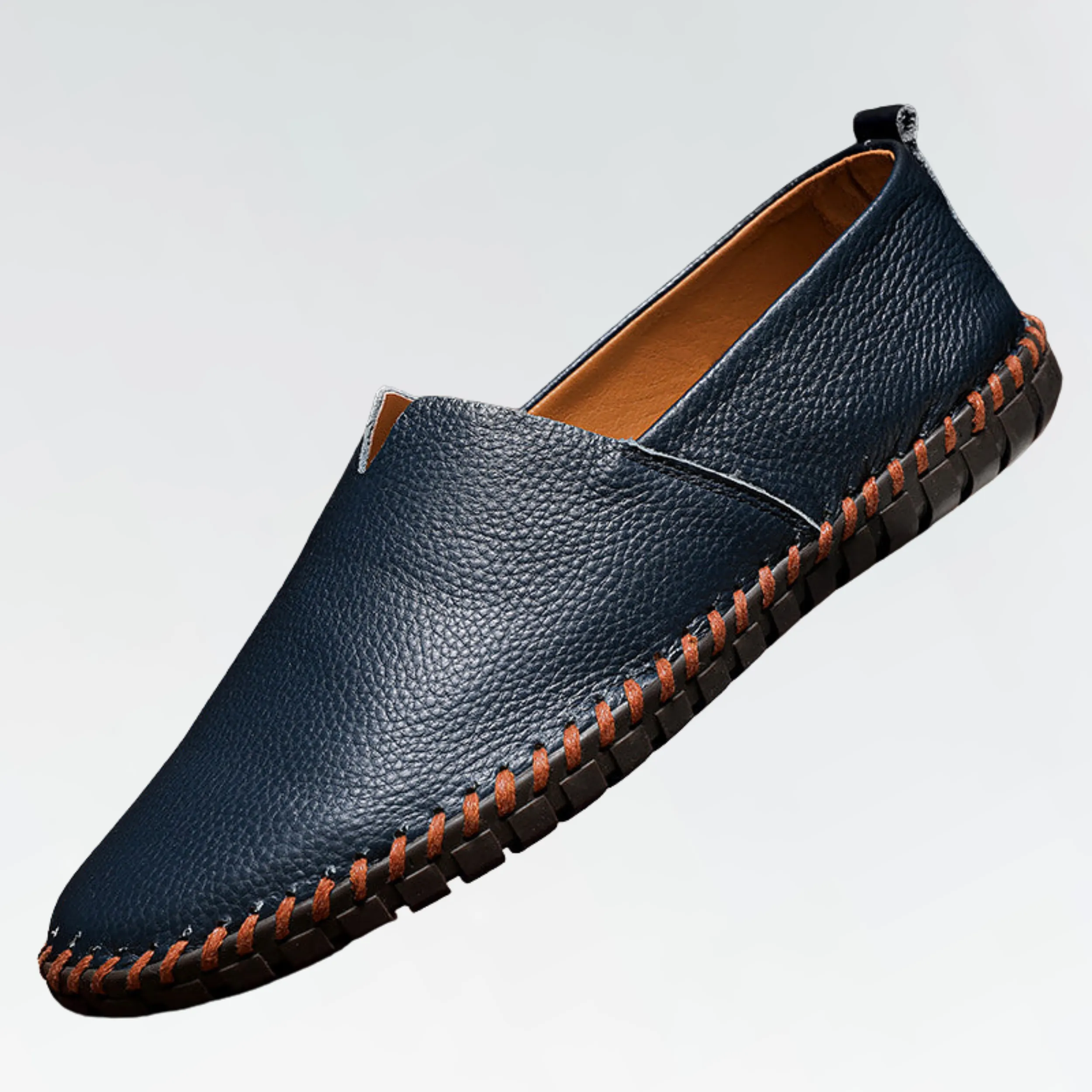 LuxeStride™ | Men's Genuine Leather Slip-On Loafers | Comfortable, Durable, and Stylish Design