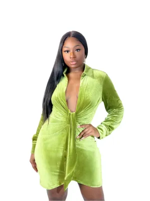 MADE TO STANDOUT VELVET MINI DRESS (FINAL SALE)