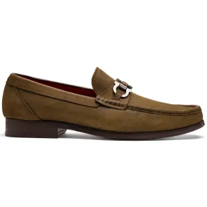 Marco Di Milano Cassarano Crazy Olive Men's Calfskin Leather Loafers