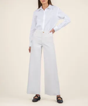Meg Velvet High Rise Wide Leg, Long - FINAL SALE