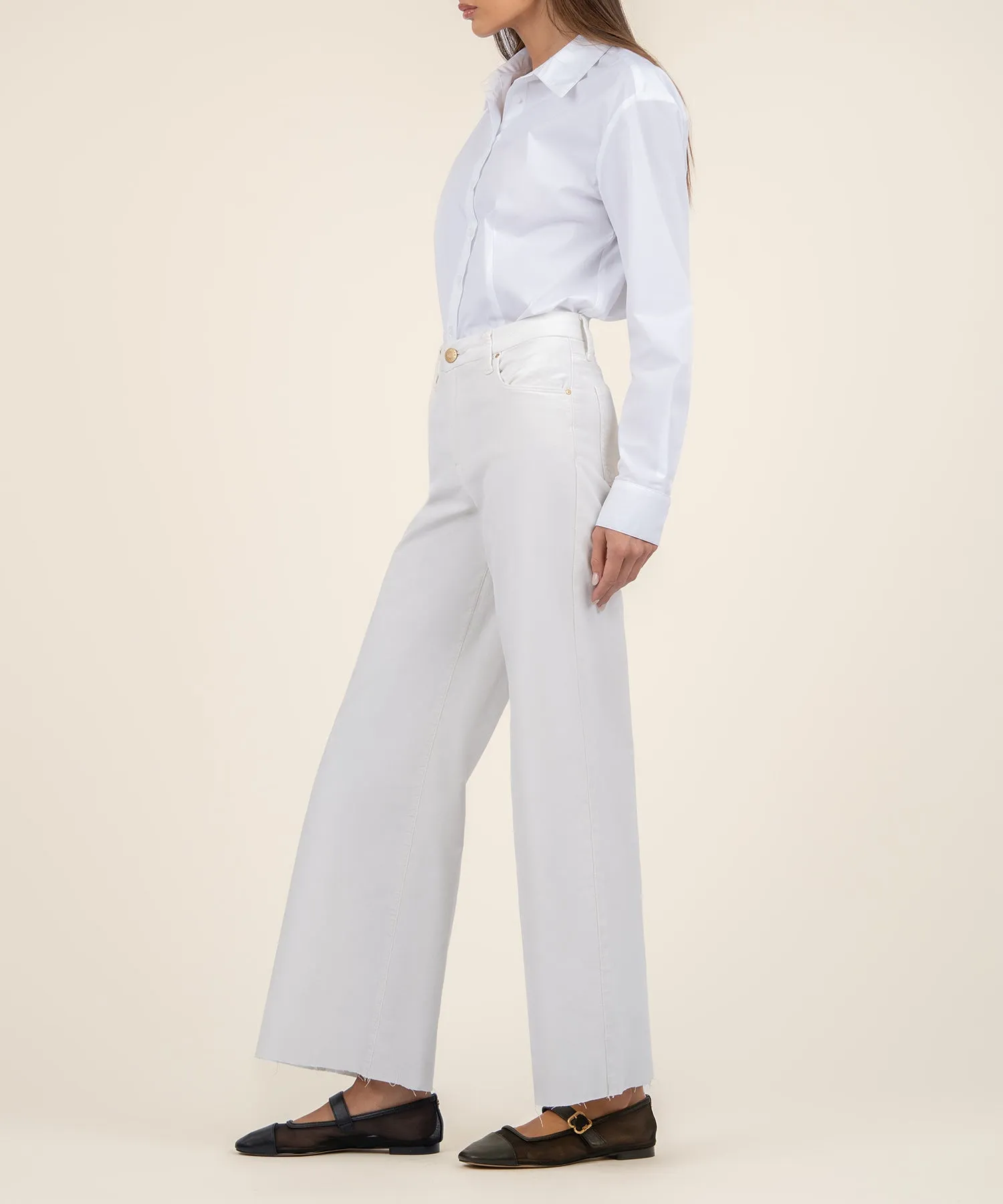 Meg Velvet High Rise Wide Leg, Long - FINAL SALE