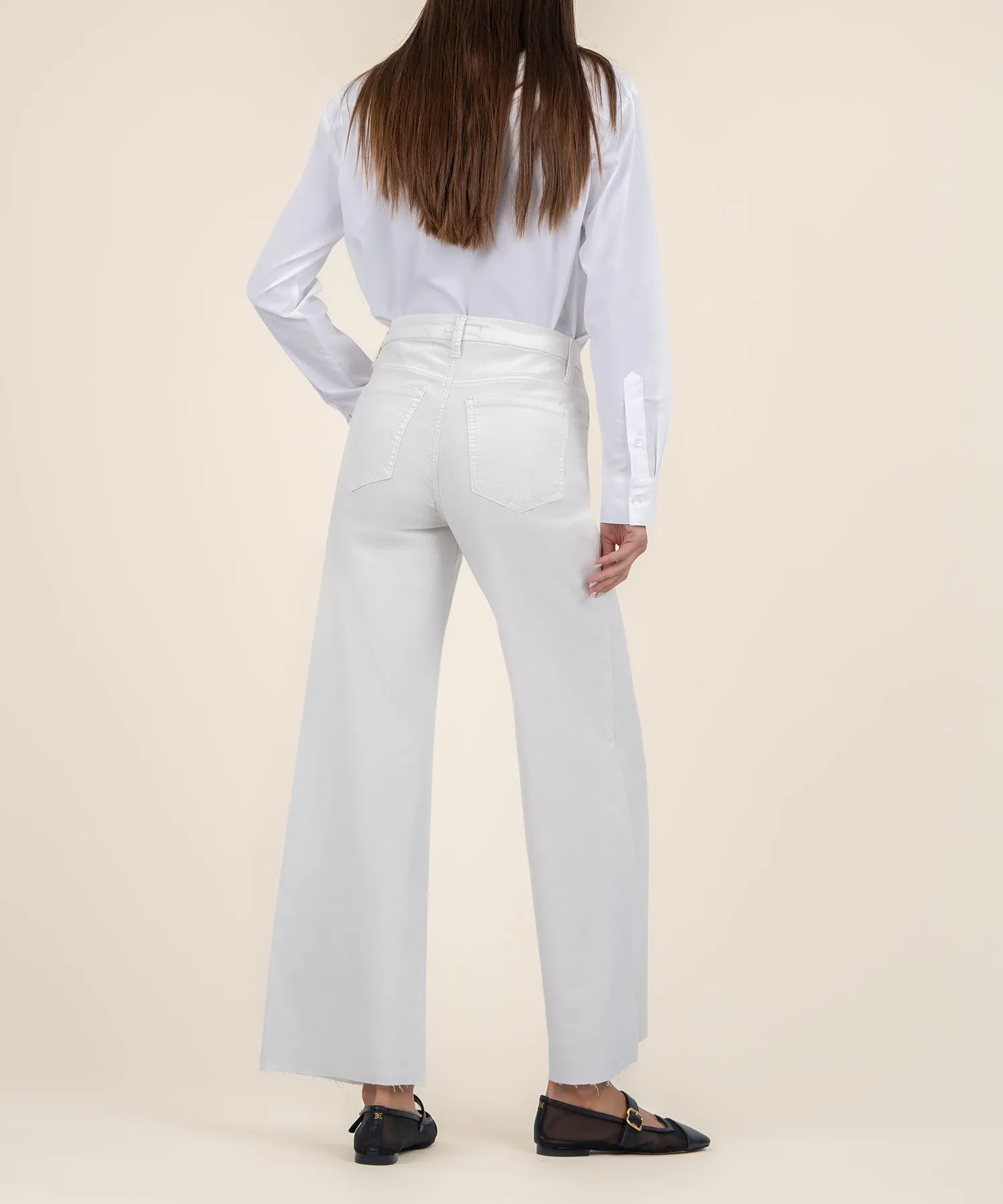 Meg Velvet High Rise Wide Leg, Long - FINAL SALE