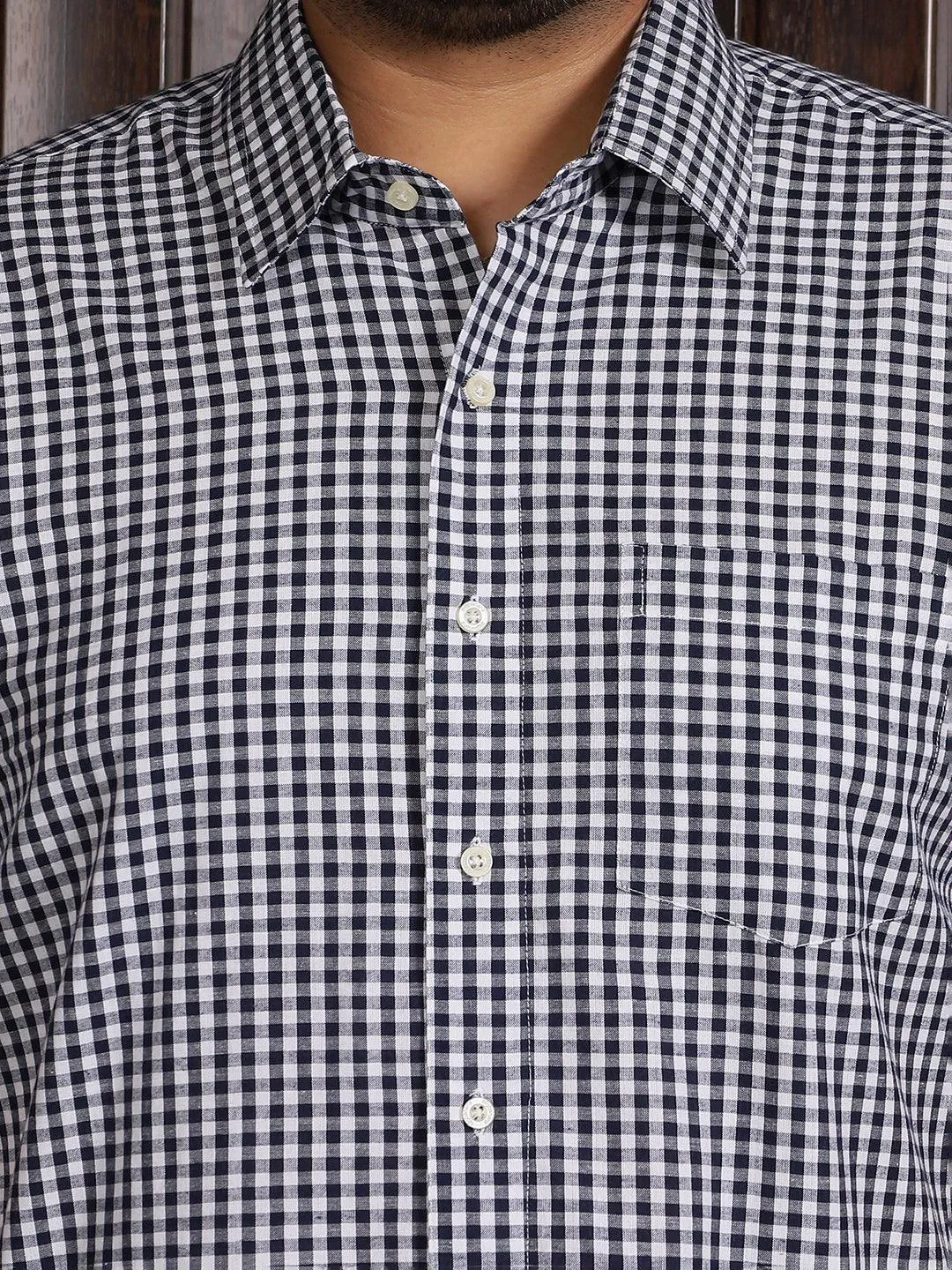 Men Plus Size Lovel Checked Shirt