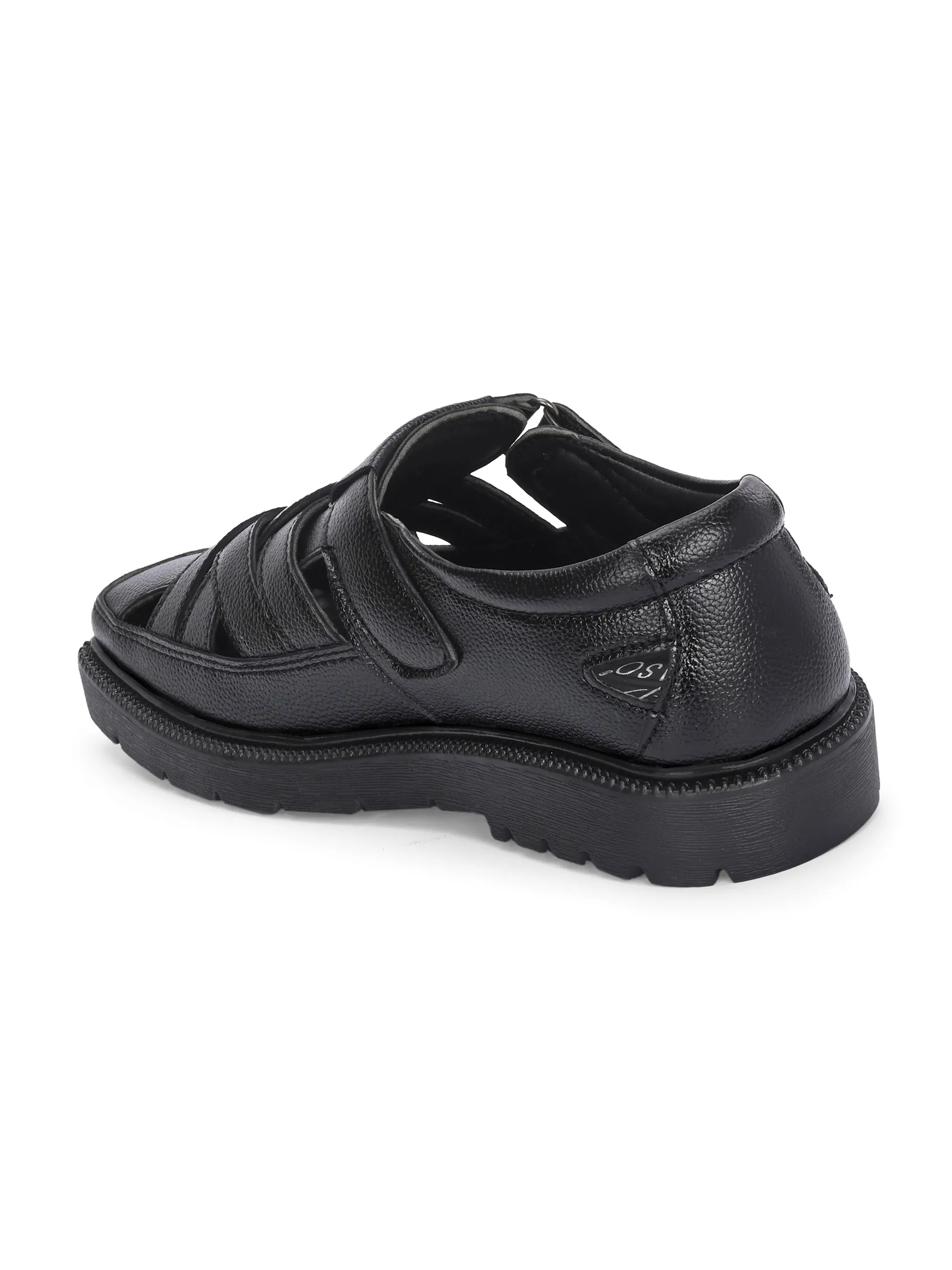 Men Shoe-Style Faux Leather Casual Slip On Sandals