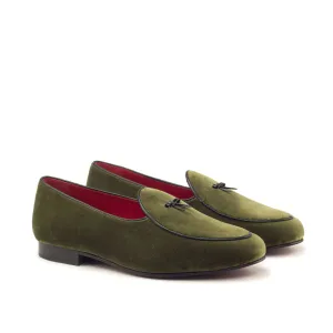 MEN Slippers - Khaki Velvet Black