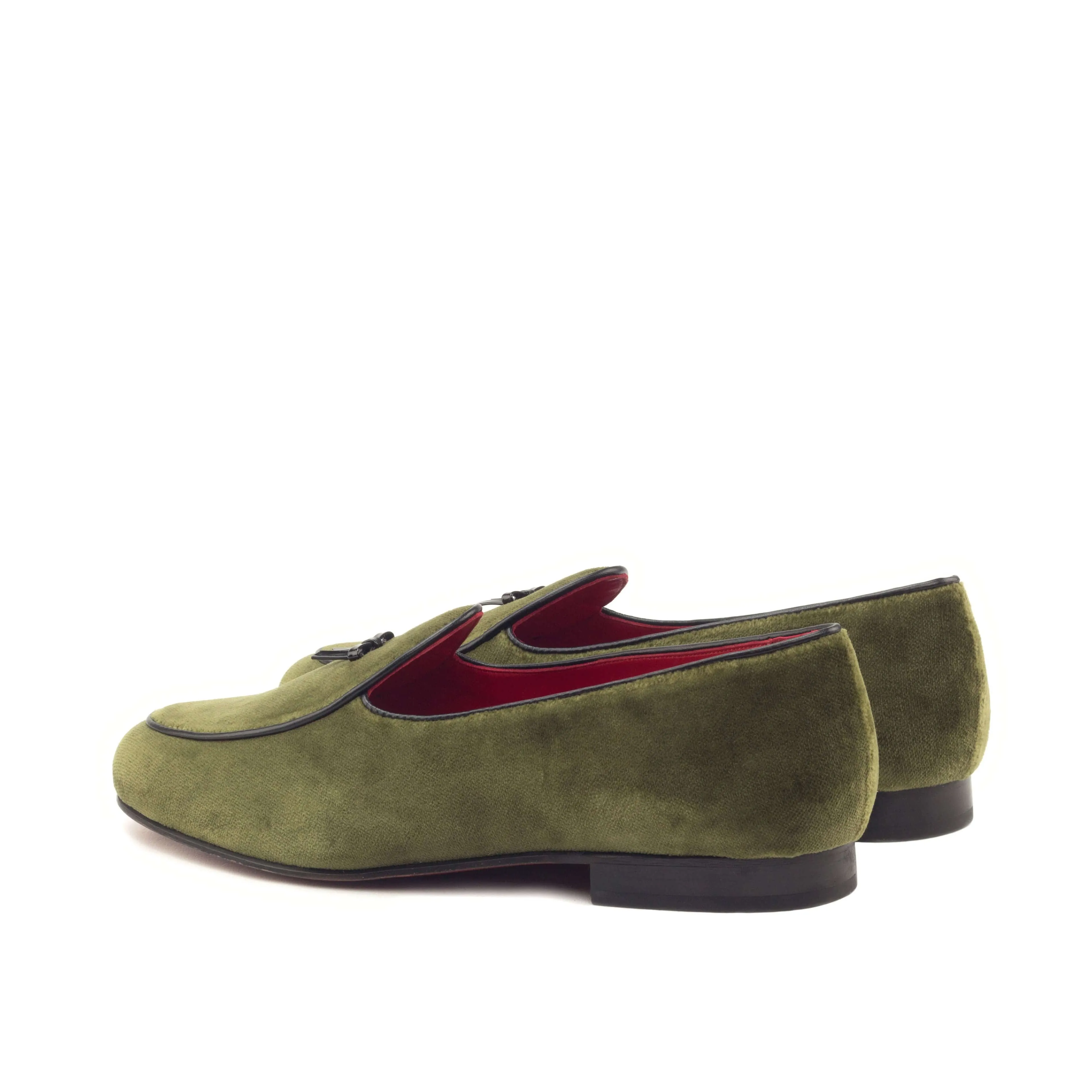 MEN Slippers - Khaki Velvet Black