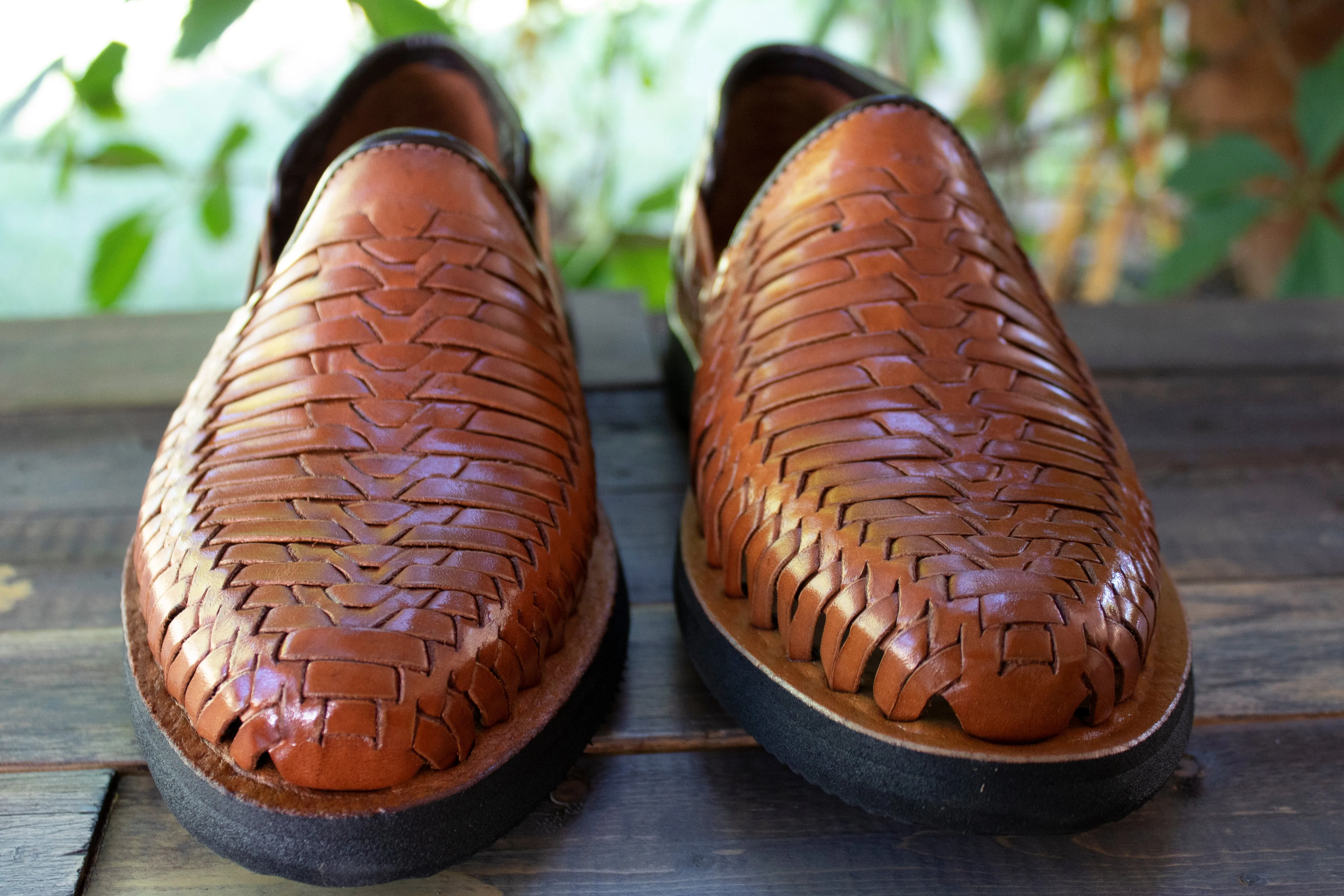 MENS LEATHER MEXICAN SHOE HUARACHE SANDALS