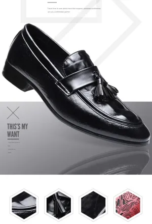 Men's Low Top Crocodile Style Flats