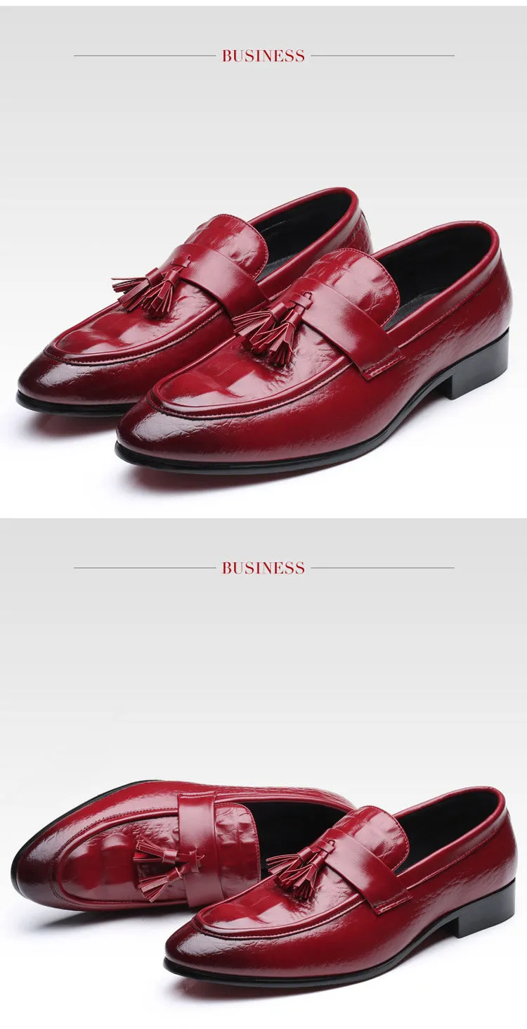 Men's Low Top Crocodile Style Flats