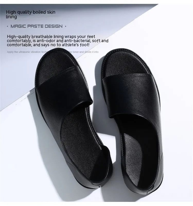 Men's Outdoor Wear Leather Sandals