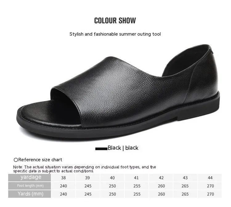 Men's Outdoor Wear Leather Sandals