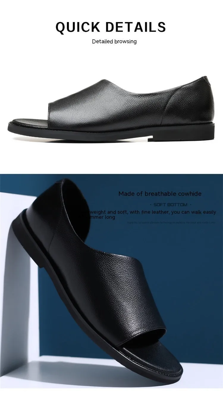 Men's Outdoor Wear Leather Sandals