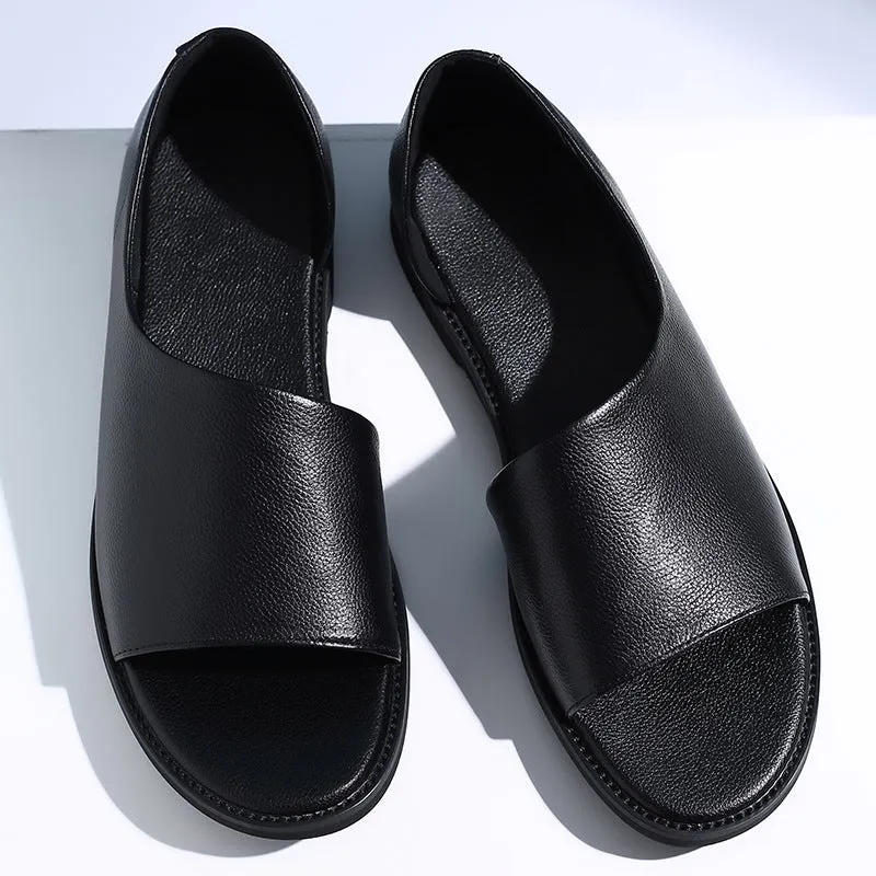 Men's Outdoor Wear Leather Sandals