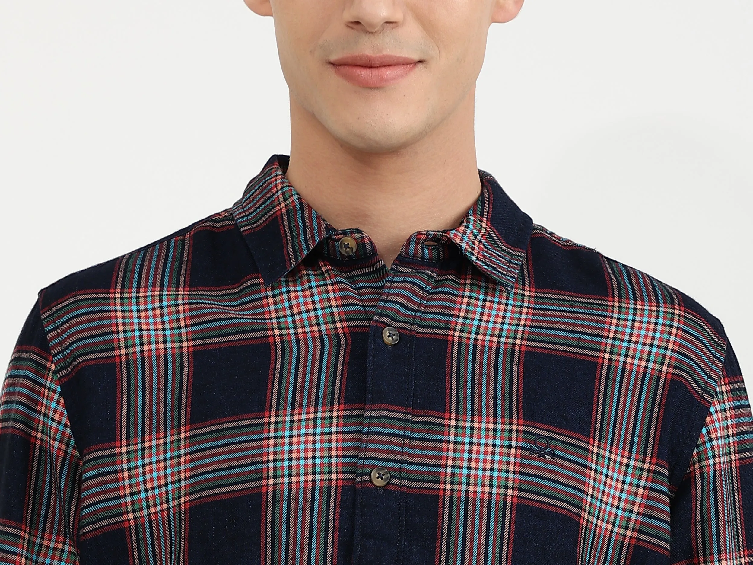 Mens Slim Fit Check Shirt