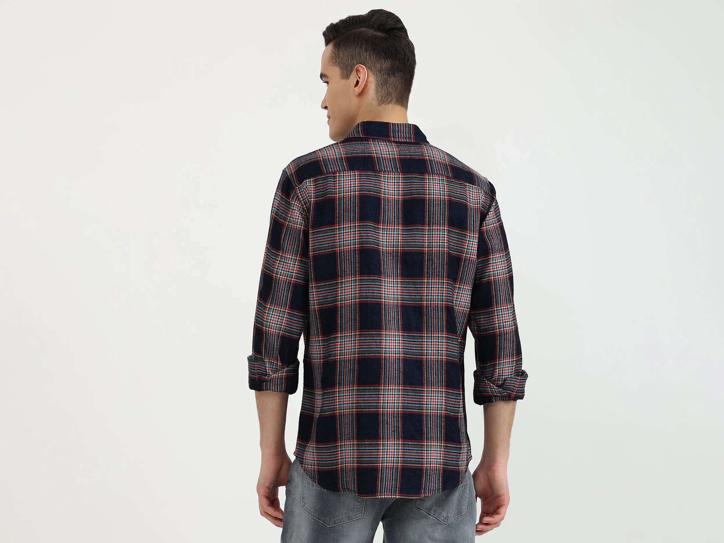 Mens Slim Fit Check Shirt