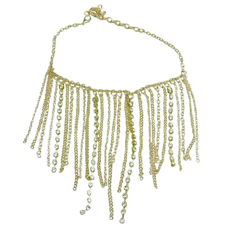 Metal Tassel Diamond Chain