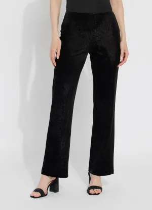 Metallic Foil Velvet Pant (31.5" Inseam)