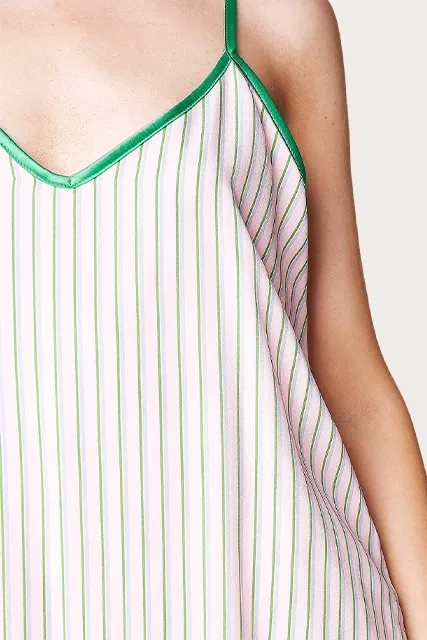 MEXICALI STRIPED SATIN MINI DRESS