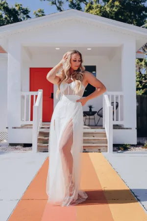 Modern Love Tulle Maxi Gown - Ivory