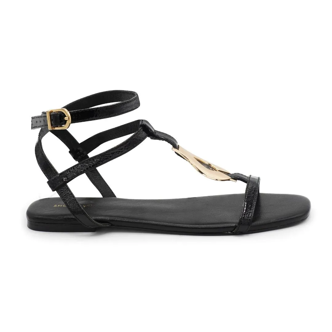 Monza 105 - Black - Ankle Strap Sandals