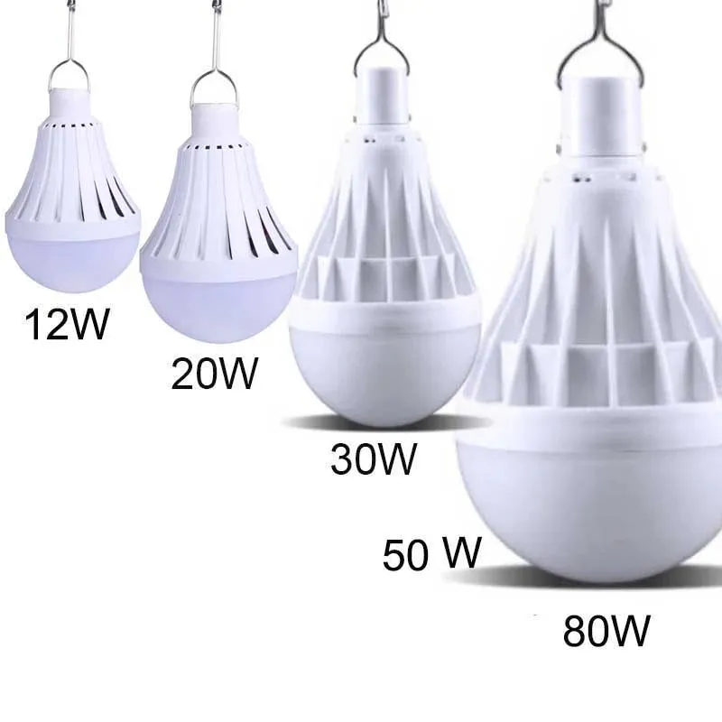 Multifunction USB Rechargeable Portable LED Lamp Bulb Emergency lamp with Switch and hook up Outdoor Camp Climbing Lighting