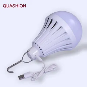 Multifunction USB Rechargeable Portable LED Lamp Bulb Emergency lamp with Switch and hook up Outdoor Camp Climbing Lighting