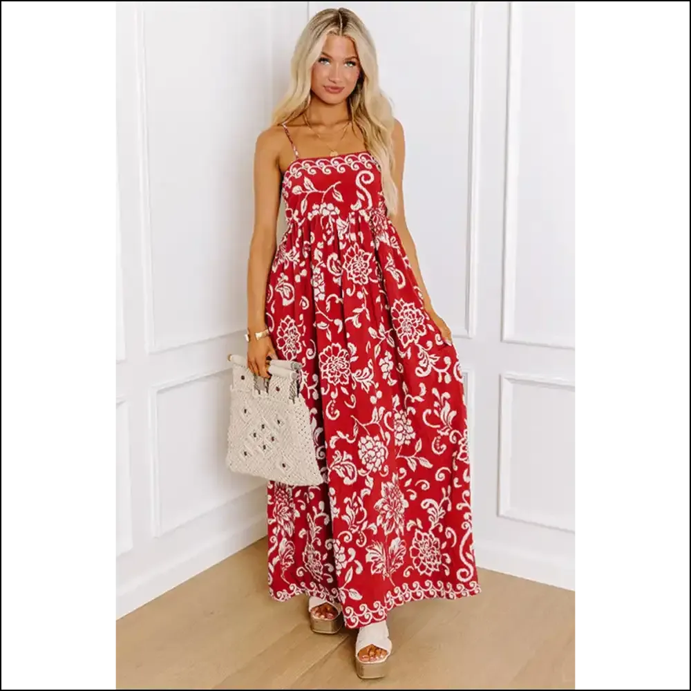 Needful Things: Red Floral Dress - Prepare for Compliments  💃