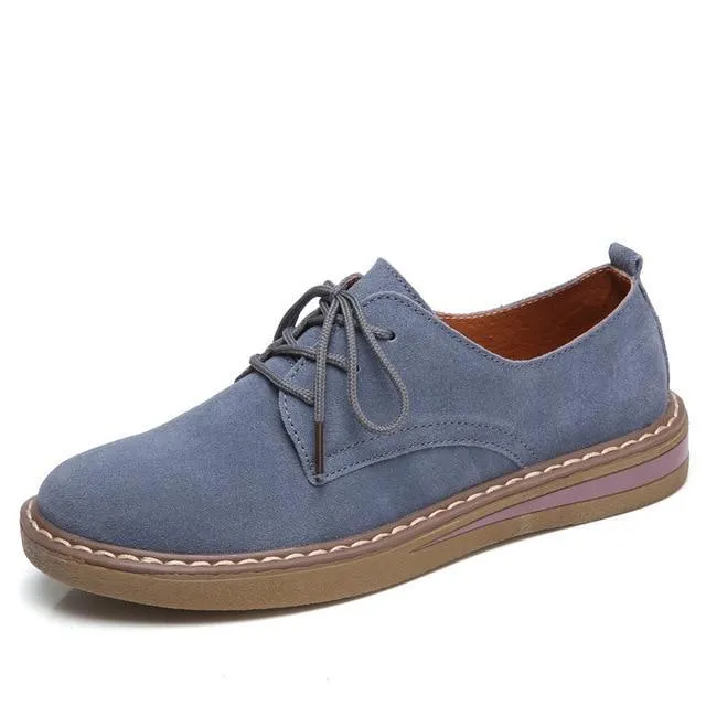 new breathable flats loafers casual lace-up shoes